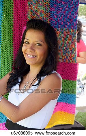 Stock Photography -  woman female smile girl teen teenager latino. Fotosearch