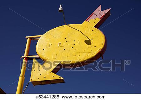 yellow arrow sign el paso texas tx display View Large Photo Image Stock Photography - yellow arrow sign el paso texas tx display. Fotosearch