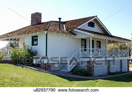 Zane Grey Cabin Payson Arizona Az Historic Stock Image U82937790