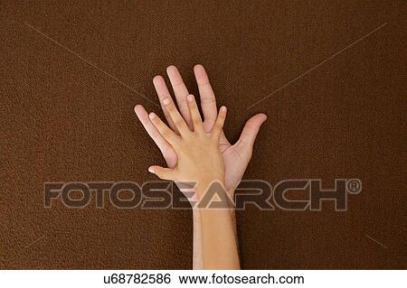 Child's and man's hands on each other View Large Photo Image Stock Photograph - Child's and man's hands on each other. Fotosearch