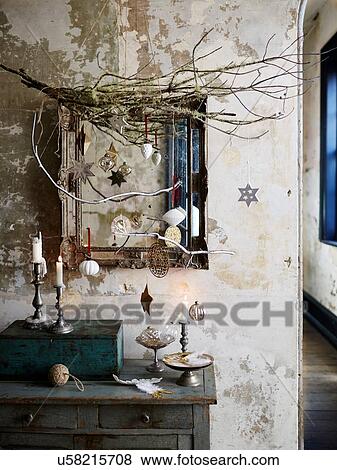 Christmas inspired scene in home View Large Photo Image Stock Photo - Christmas inspired scene in home. Fotosearch