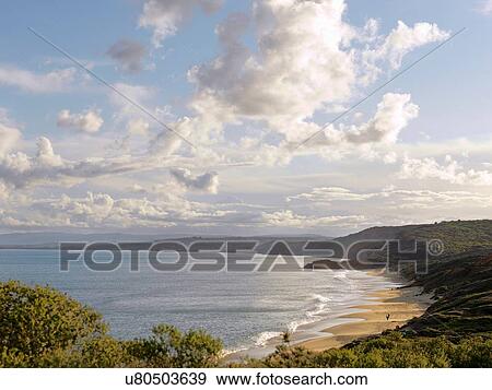 Elevated view of beach and sea, Point Addis National Park, Anglesea, Australia View Large Photo Image Stock Photo - Elevated view of beach and sea, Point Addis National Park, Anglesea, Australia. Fotosearch