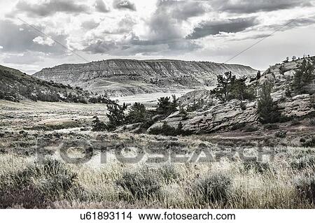 Landscape view and mountains, Bridger, Montana, USA View Large Photo Image Picture - Landscape view and mountains, Bridger, Montana, USA. Fotosearch