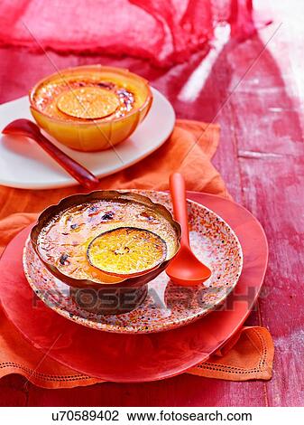 Mandarin Ginger Creme Brulee View Large Photo Image Stock Image - Mandarin Ginger Creme Brulee. Fotosearch