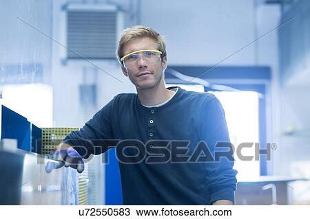 Portrait of factory technician View Large Photo Image Stock Image - Portrait of factory technician. Fotosearch