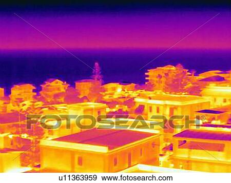 Thermal image of beach houses, Sicily, Italy View Large Photo Image Stock Photo - Thermal image of beach houses, Sicily, Italy. Fotosearch
