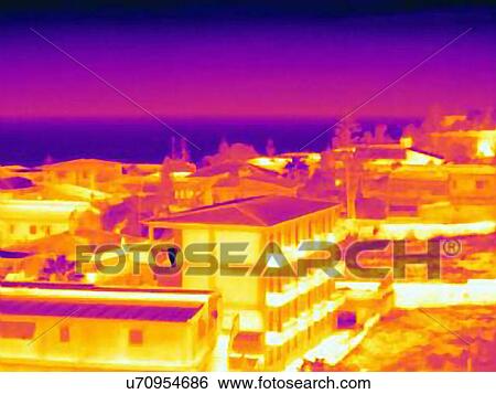 Thermal image of beach houses, Sicily, Italy View Large Photo Image Stock Photograph - Thermal image of beach houses, Sicily, Italy. Fotosearch