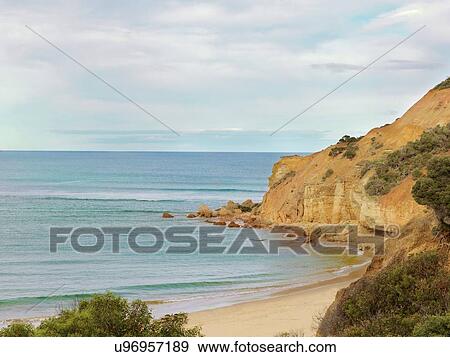 View of bay and beach, Point Addis National Park, Anglesea, Australia View Large Photo Image Stock Photo - View of bay and beach, Point Addis National Park, Anglesea, Australia. Fotosearch