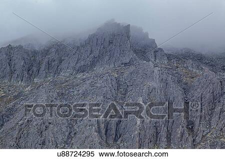 View of low cloud over rugged mountains, Ural mountains, Russia View Large Photo Image Stock Photography - View of low cloud over rugged mountains, Ural mountains, Russia. Fotosearch