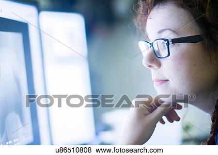 Technician working in laboratory View Large Photo Image Stock Photo - Technician working in laboratory. Fotosearch