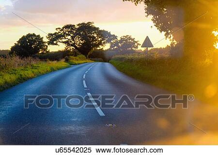 Stock Photography - Winding country road. Fotosearch