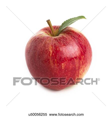 Stock Illustration - Apple against a white background.. Fotosearch