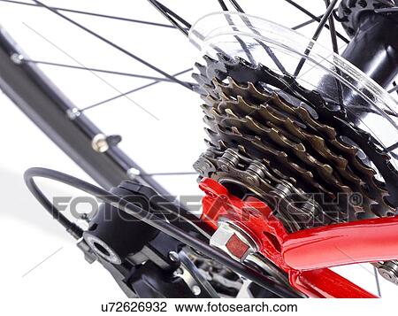 Drawing - Bicycle rear gears, close up.. Fotosearch