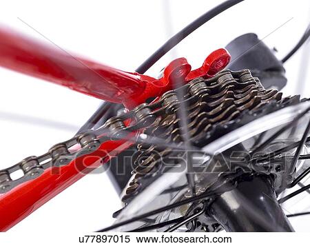 Stock Illustration - Bicycle rear gears, close up.. Fotosearch