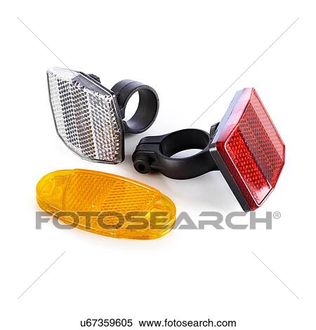 Bicycle reflectors against a white background. View Large Illustration Stock Illustration - Bicycle reflectors against a white background.. Fotosearch