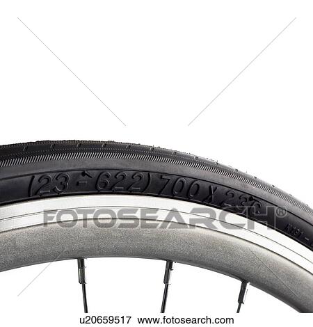 Stock Illustration - Bicycle tyre, close up.. Fotosearch