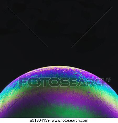 Bubble against a black background. View Large Illustration Stock Illustration - Bubble against a black background.. Fotosearch