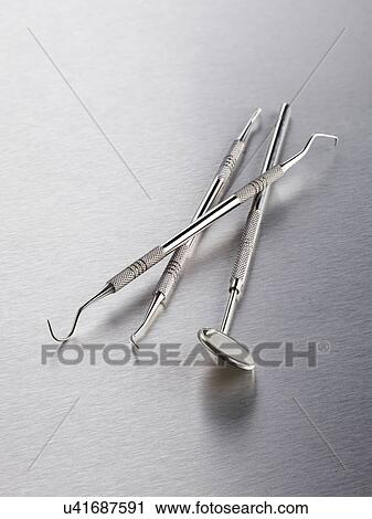 Clip Art - Dental instruments, studio shot.. Fotosearch