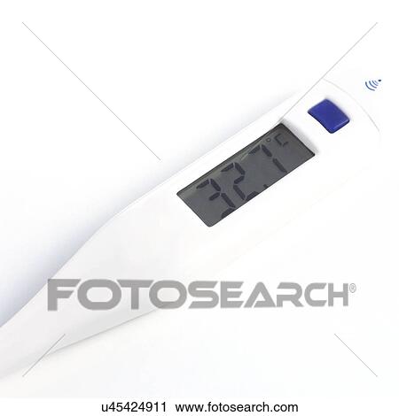 Clip Art - Digital thermometer.. Fotosearch