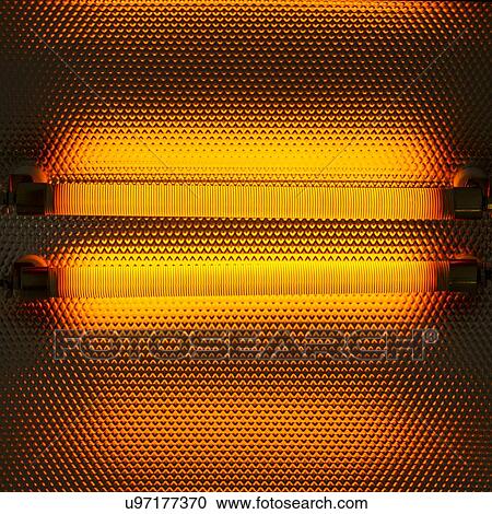 Electric heater, close up. View Large Illustration Clipart - Electric heater, close up.. Fotosearch
