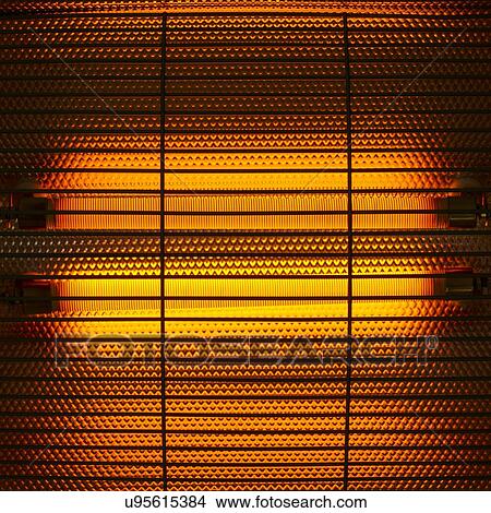Stock Illustration - Electric heater, close up.. Fotosearch