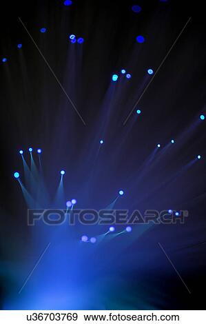 Fibre optics against a black background. View Large Illustration Stock Illustration - Fibre optics against a black background.. Fotosearch