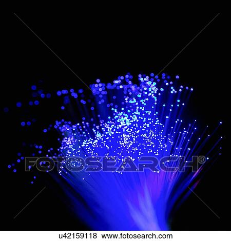 Fibre optics against a black background. View Large Illustration Stock Illustration - Fibre optics against a black background.. Fotosearch
