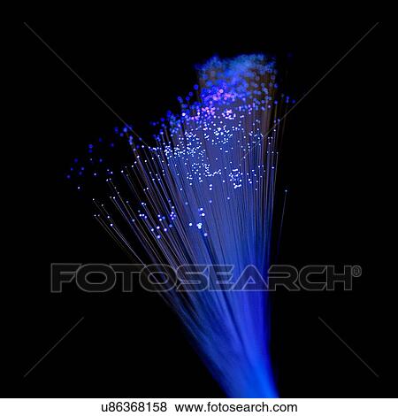 Fibre optics against a black background. View Large Illustration Stock Illustration - Fibre optics against a black background.. Fotosearch