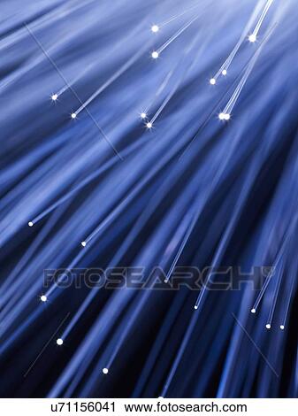 Clip Art - Fibre optics, close up.. Fotosearch