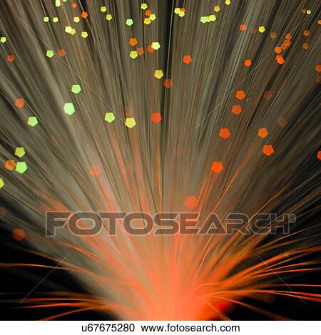Fibre optics, close up. View Large Illustration Clipart - Fibre optics, close up.. Fotosearch
