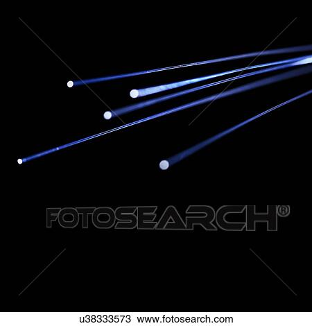 Drawing - Fibre optics, close up.. Fotosearch