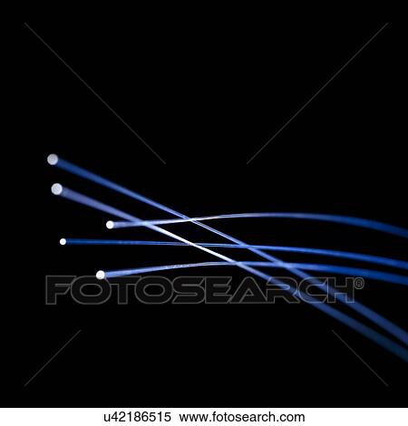 Stock Illustration - Fibre optics, close up.. Fotosearch