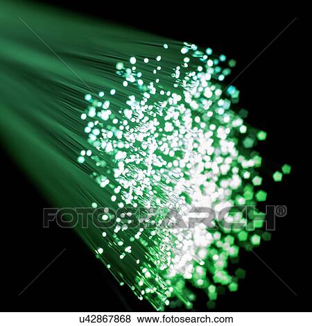 Fibre optics, close up. View Large Illustration Stock Illustration - Fibre optics, close up.. Fotosearch
