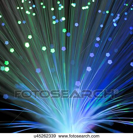 Fibre optics, close up. View Large Illustration Stock Illustration - Fibre optics, close up.. Fotosearch