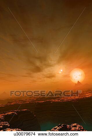 Gliese 677 is a triple star system in Scorpius, some 22 light-years from Earth. The two central stars, 677A and 677B, orbit each other with a separation of around 12 astronomical units. View Large Illustration Stock Illustration - Gliese 677 is a triple star system in Scorpius, some 22 light-years from Earth. The two central stars, 677A and 677B, orbit each other with a separation of around 12 astronomical units.. Fotosearch