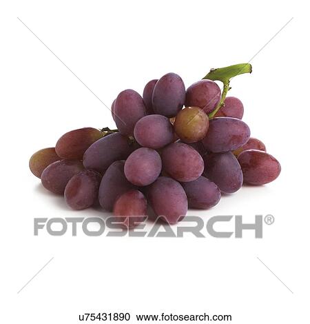 Clipart - Grapes against a white background.. Fotosearch