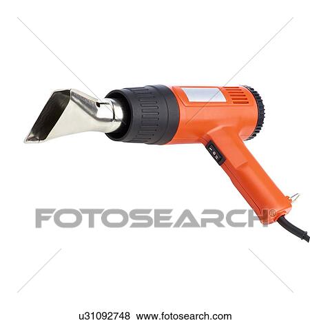 Heat gun against a white background. View Large Illustration Stock Illustration - Heat gun against a white background.. Fotosearch