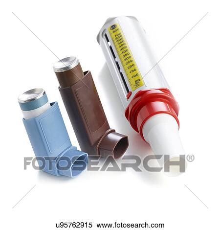 Inhalers against a white background. View Large Illustration Stock Illustration - Inhalers against a white background.. Fotosearch
