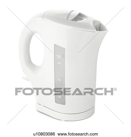 Stock Illustration - Kettle against a white background.. Fotosearch