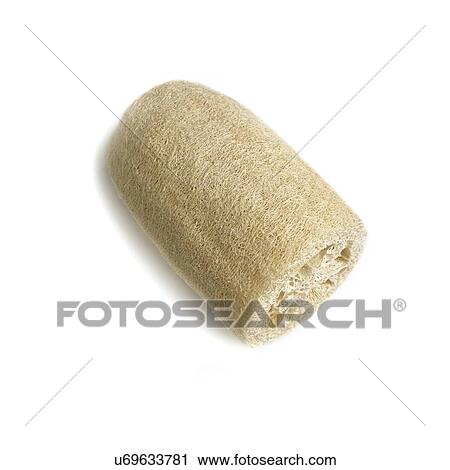 Clip Art - Loofa against a white background.. Fotosearch