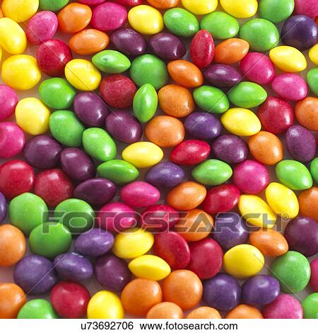 Stock Illustration - Multicoloured sweets.. Fotosearch