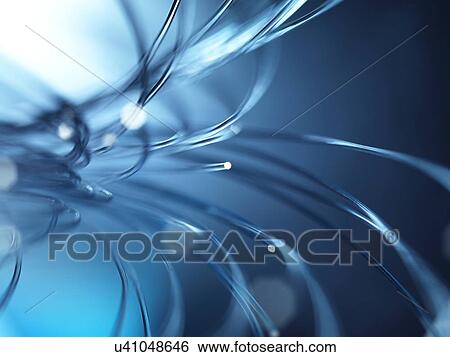 PROPERTY RELEASED. Fibre optic cables carrying data. View Large Illustration Stock Illustration - PROPERTY RELEASED. Fibre optic cables carrying data.. Fotosearch