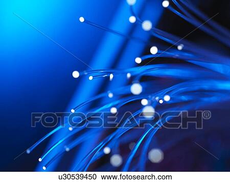 PROPERTY RELEASED. Fibre optics shooting out of a computer screen. View Large Illustration Clipart - PROPERTY RELEASED. Fibre optics shooting out of a computer screen.. Fotosearch