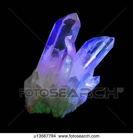 Quartz against a black background. View Large Illustration Stock Illustration - Quartz against a black background.. Fotosearch