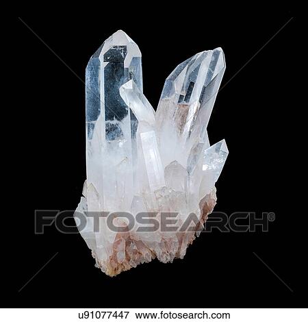 Quartz against a black background. View Large Illustration Stock Illustration - Quartz against a black background.. Fotosearch