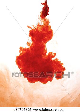 Stock Illustration - Red liquid against a plain background.. Fotosearch