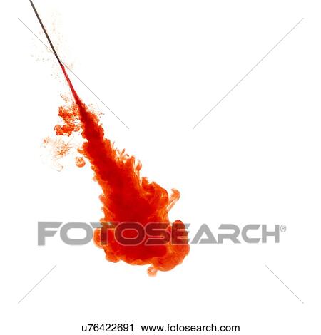 Clip Art - Red liquid against a white background.. Fotosearch