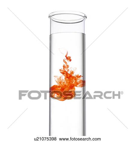 Stock Illustration - Red liquid in a test tube.. Fotosearch