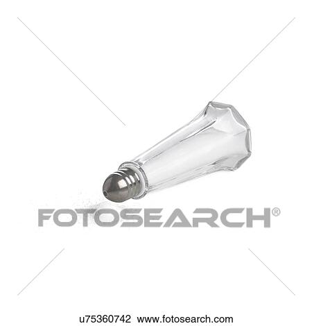 Salt cellar against a white background. View Large Illustration Drawing - Salt cellar against a white background.. Fotosearch
