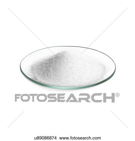 Stock Illustration - Salt in a dish against a white background.. Fotosearch
